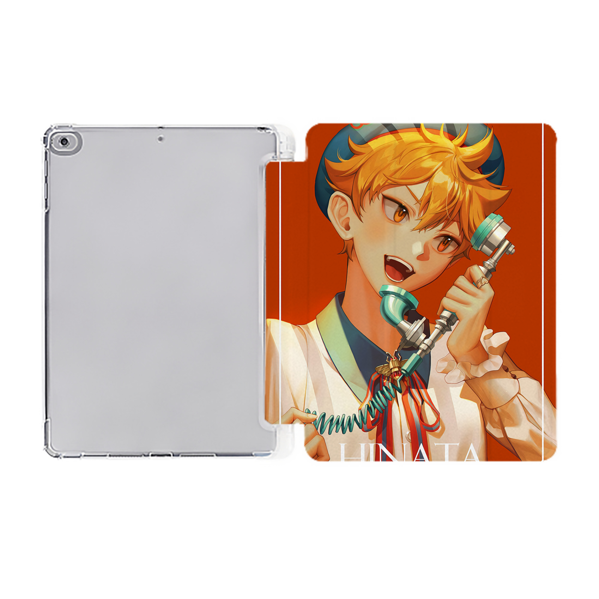 （画像用） ハイキュー!! Haikyu!! IPad ケース ペン収納付き 三つ折りスタンド PUレザー×シリコン 対応機種9.5/10.5/10.9インチ